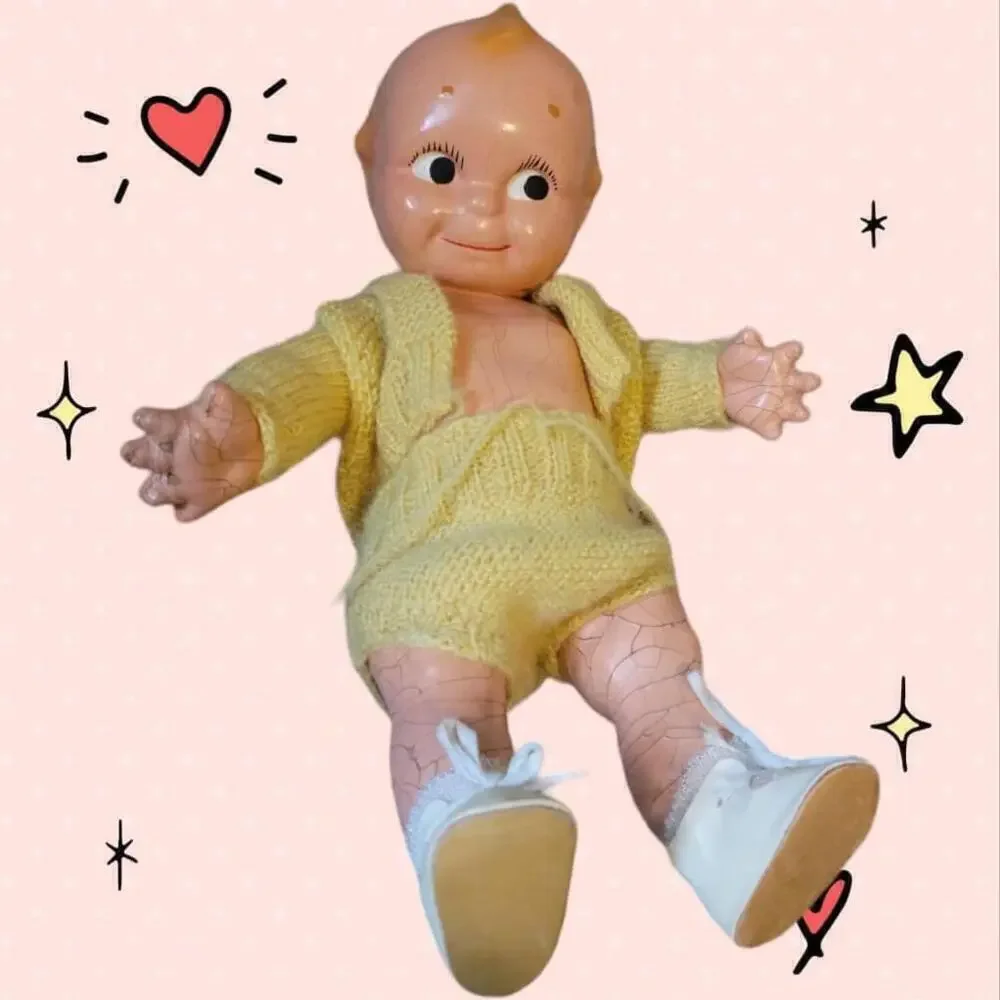1930s Rose Oneil Kewpie, 12.5-inch Composition Doll Vintage